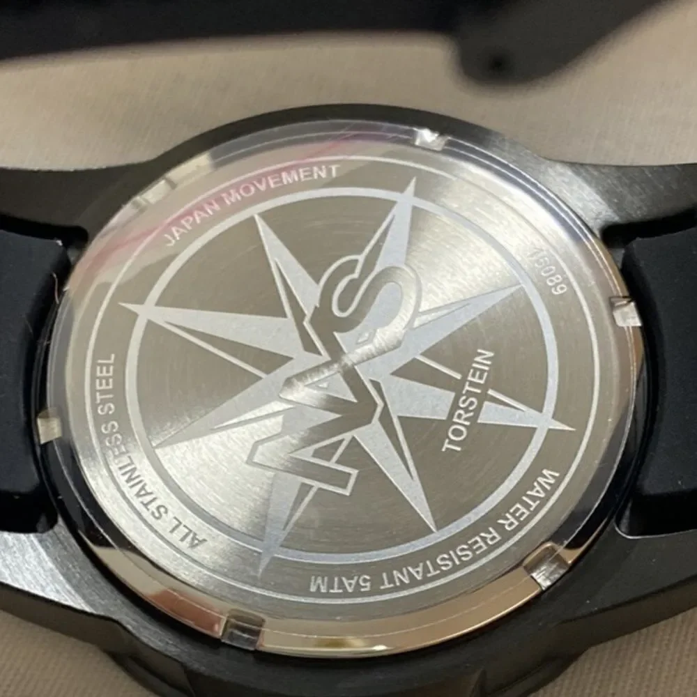 NWB NSX Watches Torstein Black Men's Sport Watch Bold Colored Luminescence
